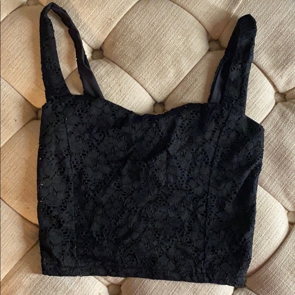 Charlotte Russe Tops - Lace crop top